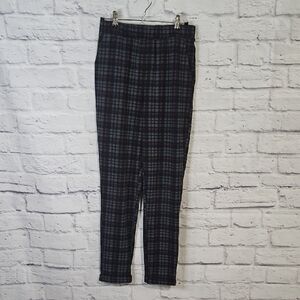 Sky and Sparrow Blue and Gray Plaid Pull On Trousers